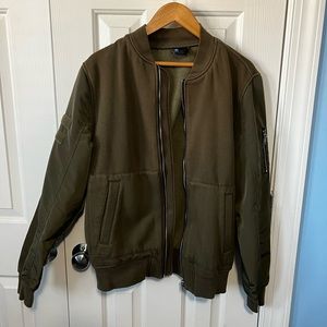 H&M Men’s Olive Bomber Jacket